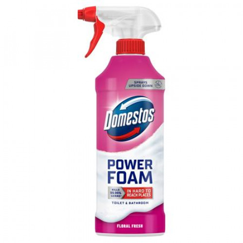 Domestos WC- és fürdőszoba tisztító hab 435ml Power Foam - Floral