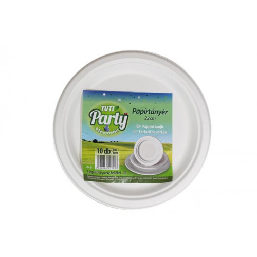 Tuti Papírtányér kerek 22 cm 10 db Party